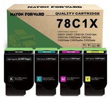 CS421H High Yield Toner Cartridges 78C1X Replacement for CS421 CX421 CS421dn picture