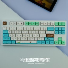 Animal Crossing Forest Friends KeyCaps PBT XDA Heigh 135 Keys For Keyboard Gift picture