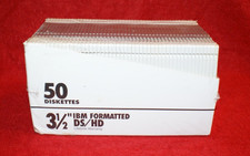 NEW SEALED  Verbatim 50 Pack  IBM High Density IBM Formatted 3.5 Diskettes picture