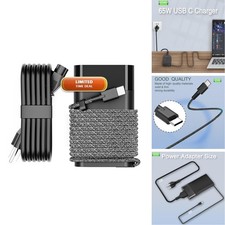 Wzxhu Slim 65W Usb C Laptop Charger Compatible Hp Spectre X360 Envy Chromebook picture