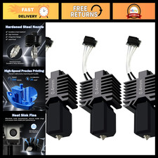 Upgraded 3 PCS Hotend Kit with 0.4MM Hardened Steel Nozzles for 3D Printers picture