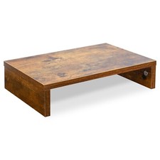 Monitor Stand Riser, Wood Monitor Stand for Desk TV/Screen Computer Stand Brown picture