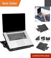 Cushioned 8-Angle Portable Laptop Desk - Easy-to-Clean and Travel-Friendly picture