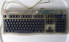 Macally iKey VINTAGE MACINTOSH Keyboard USB Wired Clear picture