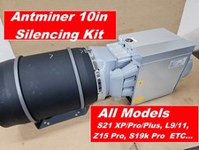 ANTMINER SILENCER Kit 10inch (All Models) S21 Plus XP Pro s21, Z15 Pro, L9,S19K picture