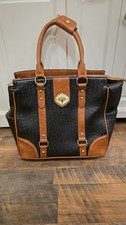 JKM & Company A-List Ostrich Laptop Rolling Tote Bag Briefcase Carry On picture