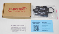 New Transition Networks TN-USB-FX-01 USB to 100Mbps Ethernet Fiber Optic Adapter picture