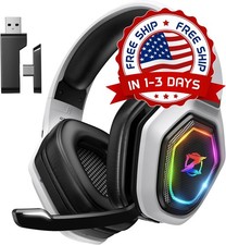 Auriculares Inalámbricos Para Juegos De 2,4 GHz Para PC, PS5, PS4, Audio Sin Pér picture