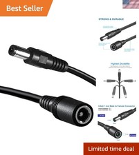 Extend Your Power: 6FT DC Extension Cable 5.5mm x 2.1mm for Multiple Devices picture