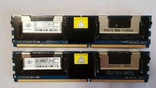 (Lot of 2) Nanya 2x2GB 2Rx8 PC2-5300F DDR2 Memory Module NT2GT72U8PD2BD-3C 4GB  picture