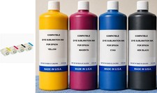 4 x GENERIC SUBLIMATION INK  EPSON SureColor F6200 F7200 F9200 F9370 + 4 CHIPS picture