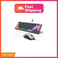 GEODMAER 65% Gaming Keyboard and Mouse Combo, RGB Backlit Keyboard + 7200 DPI... picture