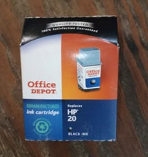 Office Depot Black Inkjet Ink Cartridge Compatible with HP 20 picture