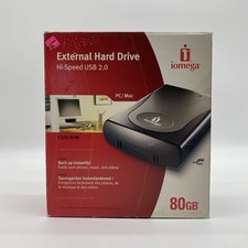 iOmega 80 GB External Hard Drive Hi-Speed USB 2.0 7200RPM BRAND NEW picture