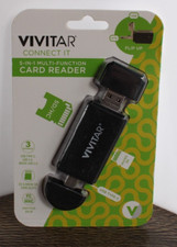 Brand New  Vivitar Connect It 5 in 1 Multi Function Card Reader OTG USB USB-C picture