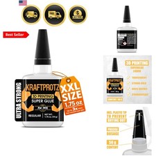 3D Printer Super Glue Thin for PLA, ABS, PETG, TPU & Nylon – 1.76 oz XXL – Ca... picture
