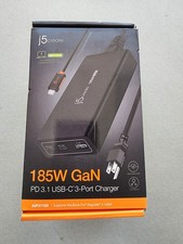 J5 Create Multi -port Charger - 185W GaN PD 3.1 USB-C 3-Port Charging Dock Fast picture