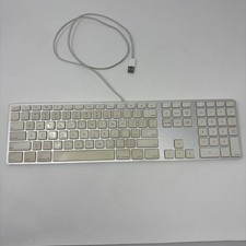 Genuine OEM Apple A1243 Slim Wired USB-A Keyboard - Fully Number Pad picture