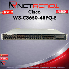 CISCO WS-C3650-48PQ-E 48 Gigabit Ethernet PoE+ ports 4x 10G SFP+ uplinks picture