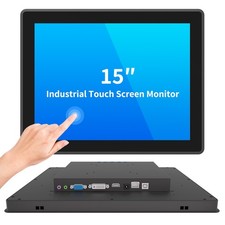 LMENGER 15 Inch Industrial Touch Screen Monitor,10 Points Touch,PCAP Display picture