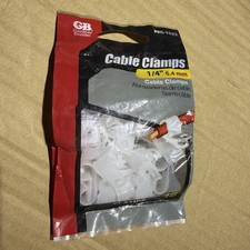 Gardner Bender GB Cable Clamps Plastic White 1/4