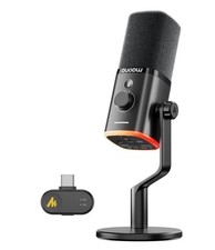 PD100W Wireless/USB Microphone, PC Gaming Mic with One-Click Noise Reduction picture