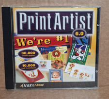 Print Artist (PC, 1999) - Version 6.0, Sierra Home - CIB, Tested picture