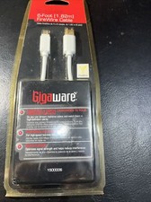 New Gigaware Gold Plated 6 ft 4 Pin to 4 Pin Firewire Cable P/N 1500006 picture