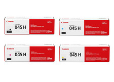 Canon 045H 4 Color Toner Set ( Black Cyan Magenta Yellow ) High Yield Cartridges picture