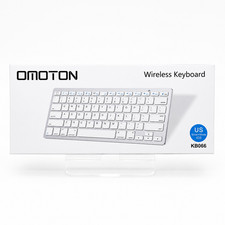 OMOTON KB066 Wireless Bluetooth Keyboard for Mac iPad iPhone Slim White picture