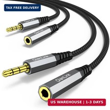 Headphone Extension Cable, (2-Pack, 6.6ft) 3.5mm Extension Audio Male to Female picture