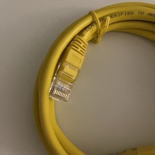 Comcast Ethernet Cat 5e CCA Verified Gigabit Patch Cord Cable RJ-45 Yellow NEW picture