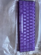 Higround Purple Mechanical Wired Keyboard, white flame picture