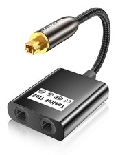 Optical Audio Splitter 1 in to 2 Out Toslink Splitter Adapter Optical Audio picture