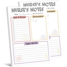 Fainne 2 Pack Nurse Notepad 5.9 x 8.7 Inch to Do List Note Pad Daily...  picture
