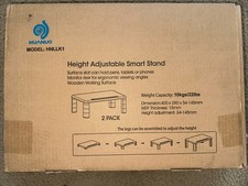 HUANUO Ergonomic Adjustable Monitor Stand, 3-Inch Height Adjustable HNLLK1 Model picture