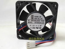 YOUNGLIN DFS602012H 6020 DC12V 2.0W 6CM 3-Pin Silent Cooling Fan picture
