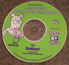 Living Books : Arthur's Teacher Trouble - retro PC software - Marc Brown picture
