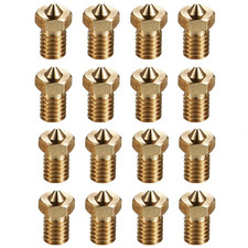 16 Pcs 0.4mm Brass Nozzles for E3D V5/V6 & ANYCUBIC I3 Mega 3D Printers picture