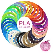31 Colors 3D Pen Filament Refills Works with SCRIB3D PIKA3D MYNT3D 3D Pen, 16... picture