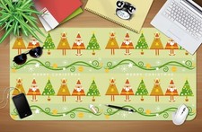 3D Merry Xmas Cartoon Tree G754 Christmas Non-slip Desk Mat Keyboard Pad Amy picture