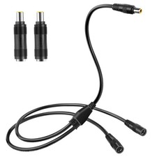 PAEKQ Solar 8mm Y 2 x 0.31 in Female to Male Y-Splitter, Black picture