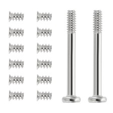 100Pcs, (50Pcs #6-32x30 50Pcs M5x8) Computer Case Fan Screws Kit for DIY Silver picture