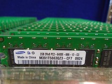 Lot Of 40 Samsung 2GB 2Rx8 PC2-6400E P/N M391T5663QZ3-CF7 ECC Unbuffered  Memory picture