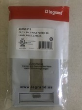 ORTRONICS OR-403STJ13  , Stainless Steel 3 Port Face Plate - New picture