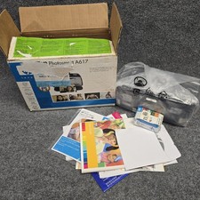 HP Photosmart A617 Compact Photo Printer Open Box Sealed Missing Power Cord picture