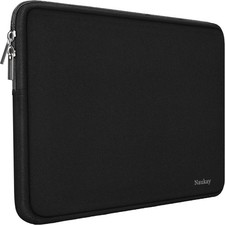 Neoprene Laptop Sleeve Case for 15.6 Inch Notebooks, Durable Carrying Bag in Bla picture