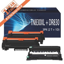 TN830XL Toner with DR830 Drum Compatible for Brother DCP-L2640DW HL-L2420DW Lot picture