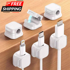 3pcs Magnetic Cable Holders USB Cable Management Tool Desktop Office Supplies US picture