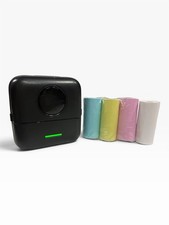 HuiJuKeJi X5 Mini Sticker Printer Bluetooth Smart Pocket Inkless Thermal - Black picture